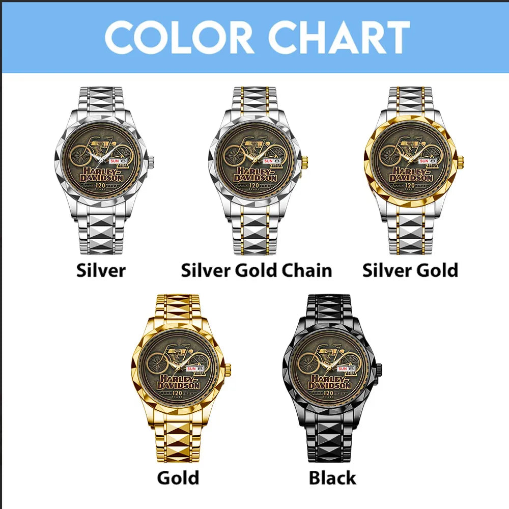 Harley Davidson Alloy Luxury Quartz Watch – TANTN 13934