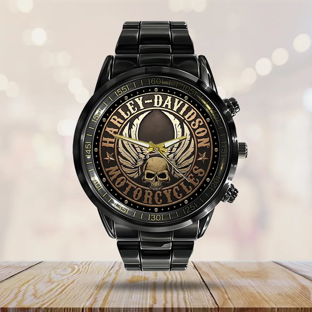 Harley Davidson Black Stainless Steel Watch – NGHIAVT5246