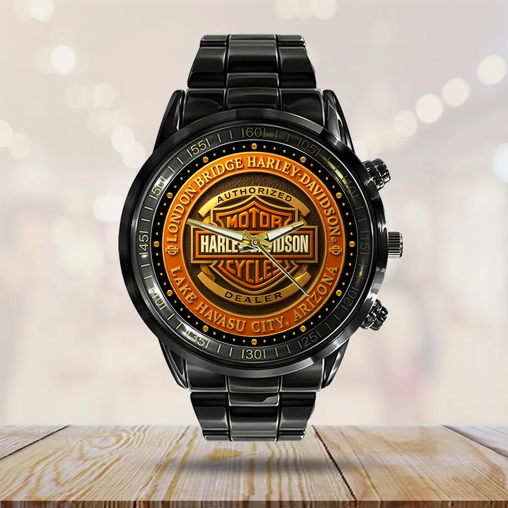 Harley Davidson Black Stainless Steel Watch – NGHIAVT5248