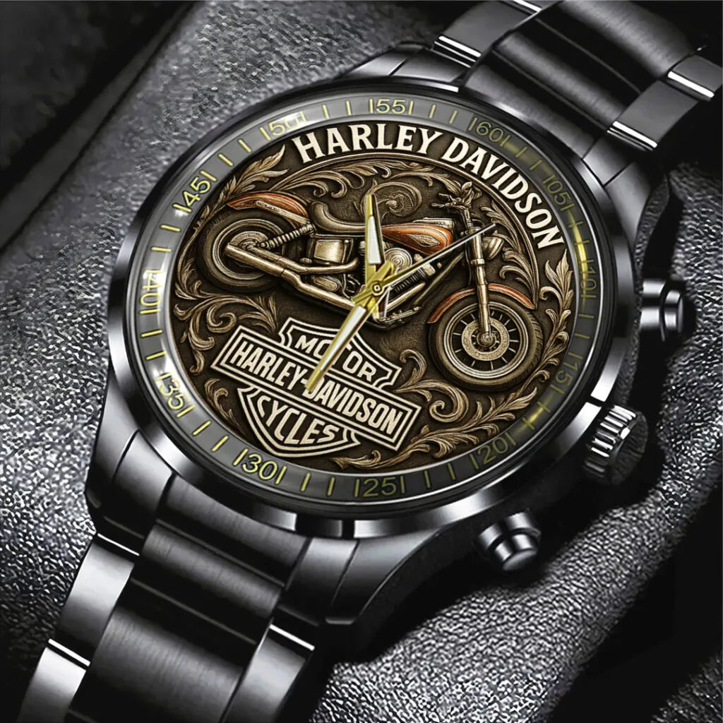 Harley Davidson Black Stainless Steel Watch – TANTN15870