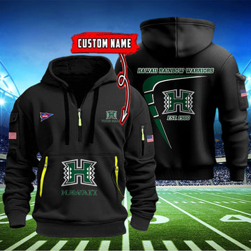 Hawaii Rainbow Warriors Quarter Zip Hoodie