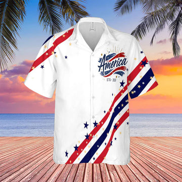 USA Semiquincentennial Since 1776 Hawaiian Shirt  Happy Birthday USA AOP Shirt  Independence Day Shirt 684416