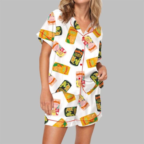 Hawaiian Drinks Pajama Set For Women