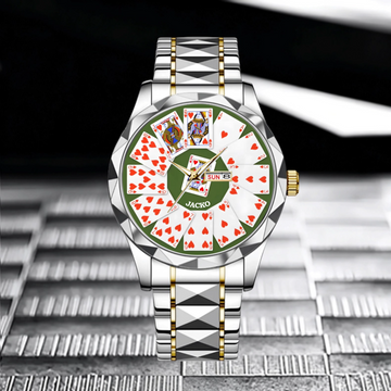 Hearts Suit Playing Card - Personalized Watch