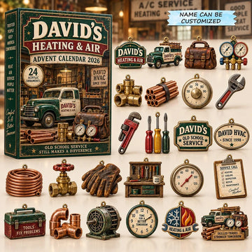 Heating Air Advent Calendar 2026 - 24-Day Countdown, Acrylic Charms