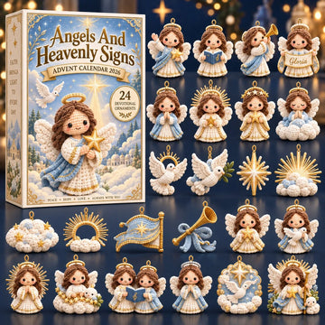 Heavenly Angel advent calendar 2026 - 24-Day Countdown, Acrylic Charms
