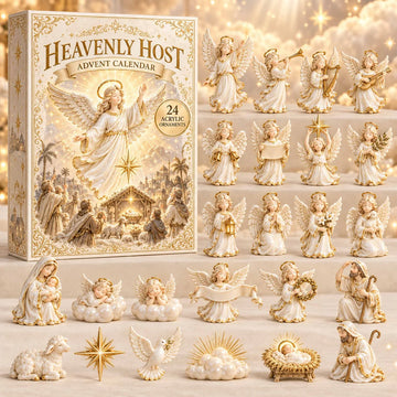 Heavenly Host Advent Calendar 2026 - 24-Day Countdown, Acrylic Charms