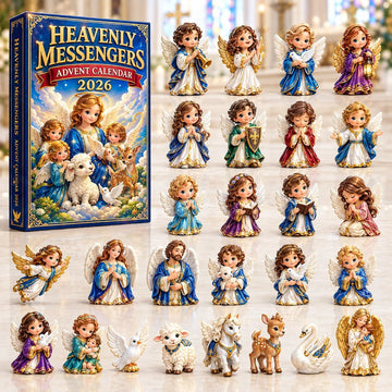 Heavenly Messengers advent calendar 2026 - 24-Day Countdown, Acrylic Charms