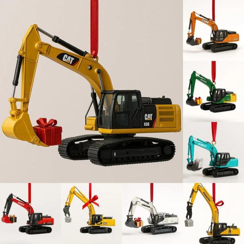 Heavy Equipment Advent Calendar Crane Car Building Blocks Advent Calendar Gift For Excavator Lovers Christmas Countdown Calendar