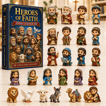 Heroes Of Faith advent calendar 2026 - 24-Day Countdown, Acrylic Charms