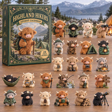 Highland Hikers Advent Calendar 2026 - 24-Day Countdown, Acrylic Charms