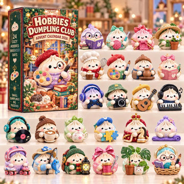Hobbies Dumpling Club Advent Calendar 2026 - 24-Day Countdown, Acrylic Charms