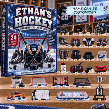 Hockey Advent Calendar 2026 - 24-Day Countdown, Acrylic Charms Every Day Bring New Suprises
