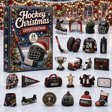 Hockey Christmas Advent Calendar 2026 - 24-Day Countdown, Acrylic Charms Every Day Bring New Suprises