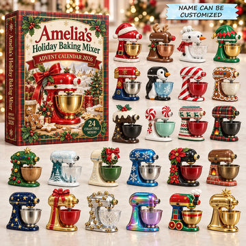 Holiday Baking Mixer advent calendar 2026 - 24-Day Countdown, Acrylic Charms