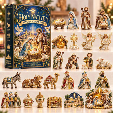 Holy Nativity advent calendar 2026 - 24-Day Countdown, Acrylic Charms