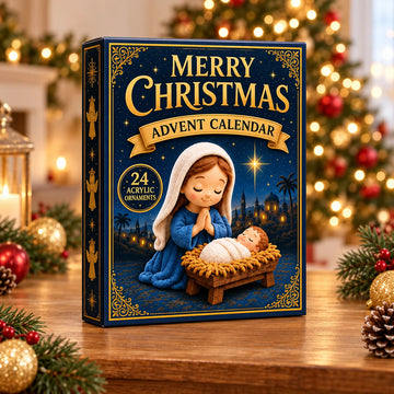 Holy Night Advent Calendar 2026 - 24-Day Festive Countdown, Acrylic Charms Blind Box - Gift For Religious Collectors74