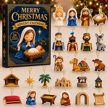Holy Night Advent Calendar 2026 24 Day Festive Countdown Acrylic Charms Blind Box Gift For Religious Collectors