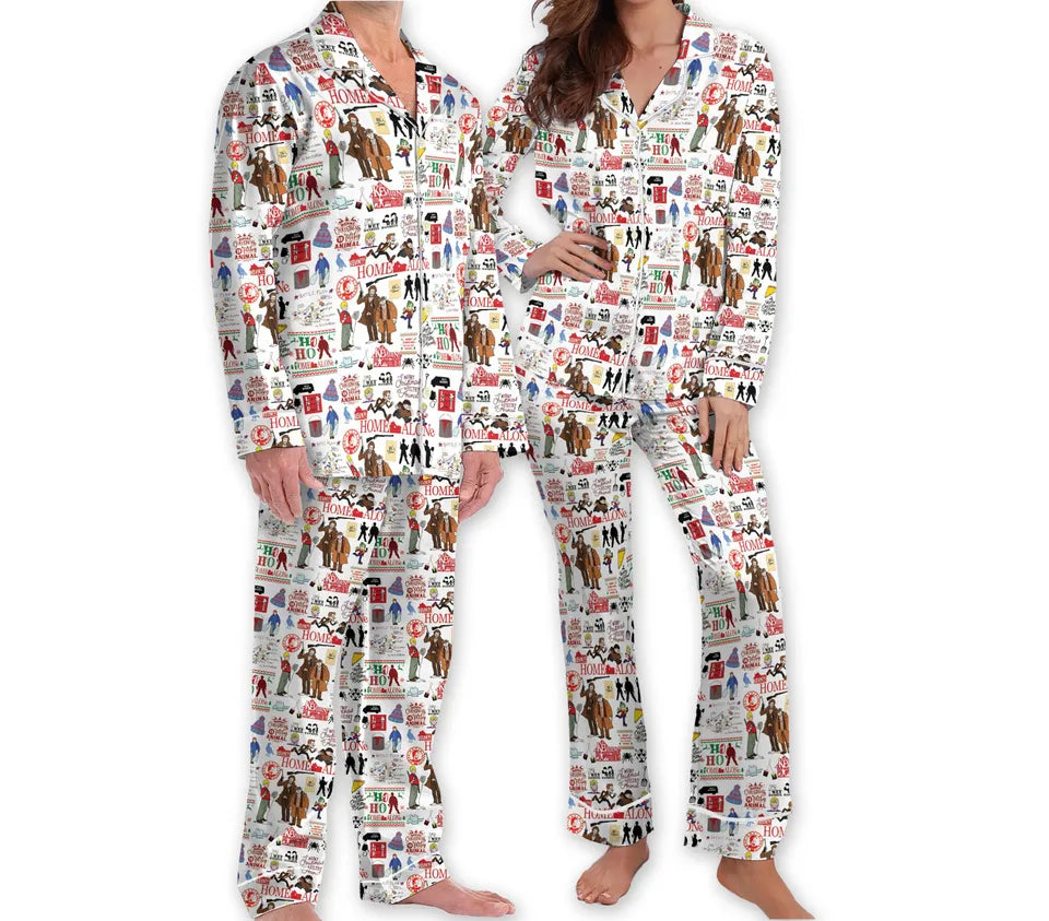 Home Alone Movie Family Matching Christmas Pajamas, Christmas Home Alone Movie Pajama Set, Christmas Group Pajamas, Family Christmas Pajamas