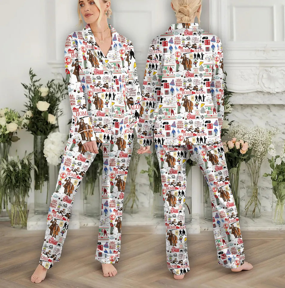 Home Alone Movie Family Matching Christmas Pajamas, Christmas Home Alone Movie Pajama Set, Christmas Group Pajamas, Family Christmas Pajamas