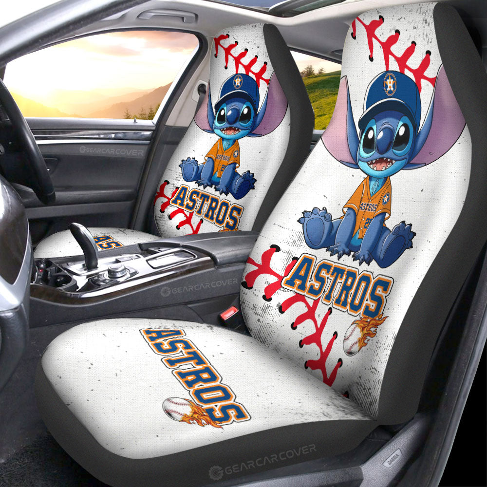Houston Astros Car Seat Covers Stitch Theme Collection
