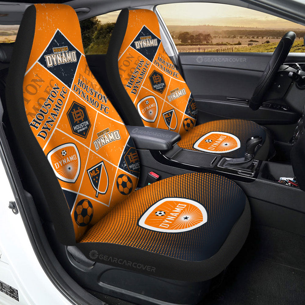 Houston Dynamo FC Car Seat Covers Sporty Team Collection