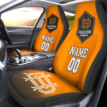 Houston Dynamo FC Car Seat Covers Sporty Team Collection