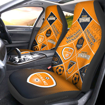 Houston Dynamo FC Car Seat Covers Sporty Team Collection