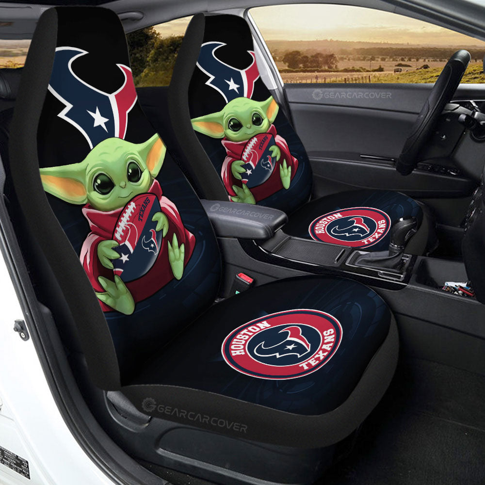 Houston Texans Car Seat Covers Baby Yoda Car Accessories For Fan
