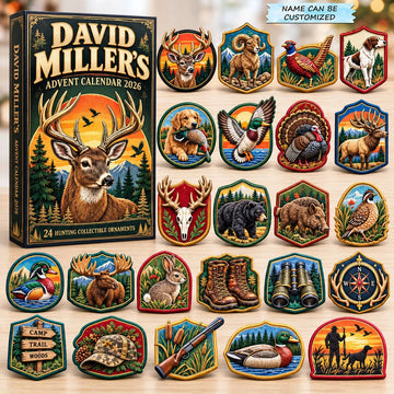Hunting Wildlife Collection advent calendar 2026 - 24-Day Countdown, Acrylic Charms