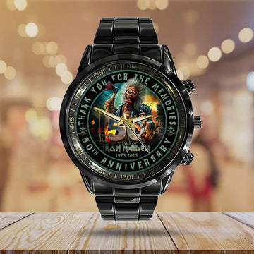 IRMA Black Stainless Steel Watch 10