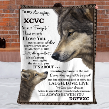 I Love You When Life Tries To Knock You Down Customized Blanket - Personalized Nickname - Gift For Son, Daughter
