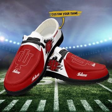 Indiana Hoosiers Hey Dude Shoes, NCAA Shoes, White Hey Dudes - Ingenious Gifts Your Whole Family