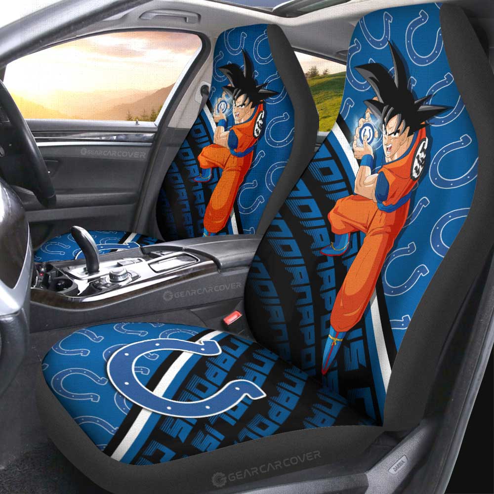 Indianapolis Colts Car Seat Covers Goku Car Decorations For Fans