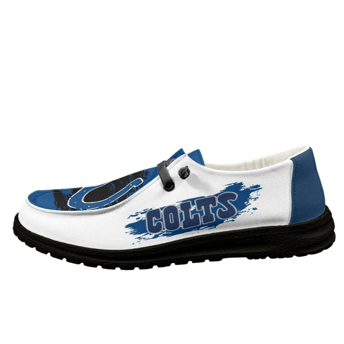 Indianapolis Colts Loafers Lace Up - Inspired By Hey Dude Shoes Style