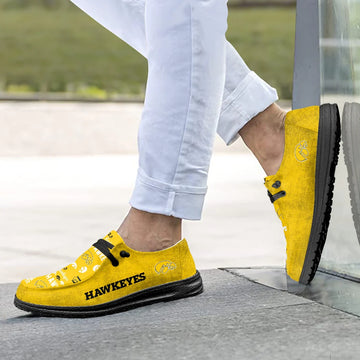 Iowa Hawkeyes Loafers - Inspired By Hey Dude Shoes Style