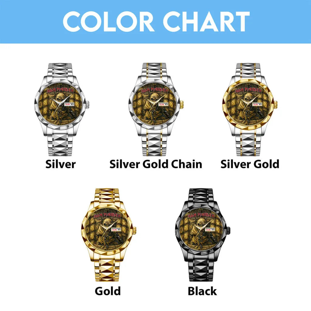 Iron Maiden Alloy Luxury Quartz Watch – GNE NEW538