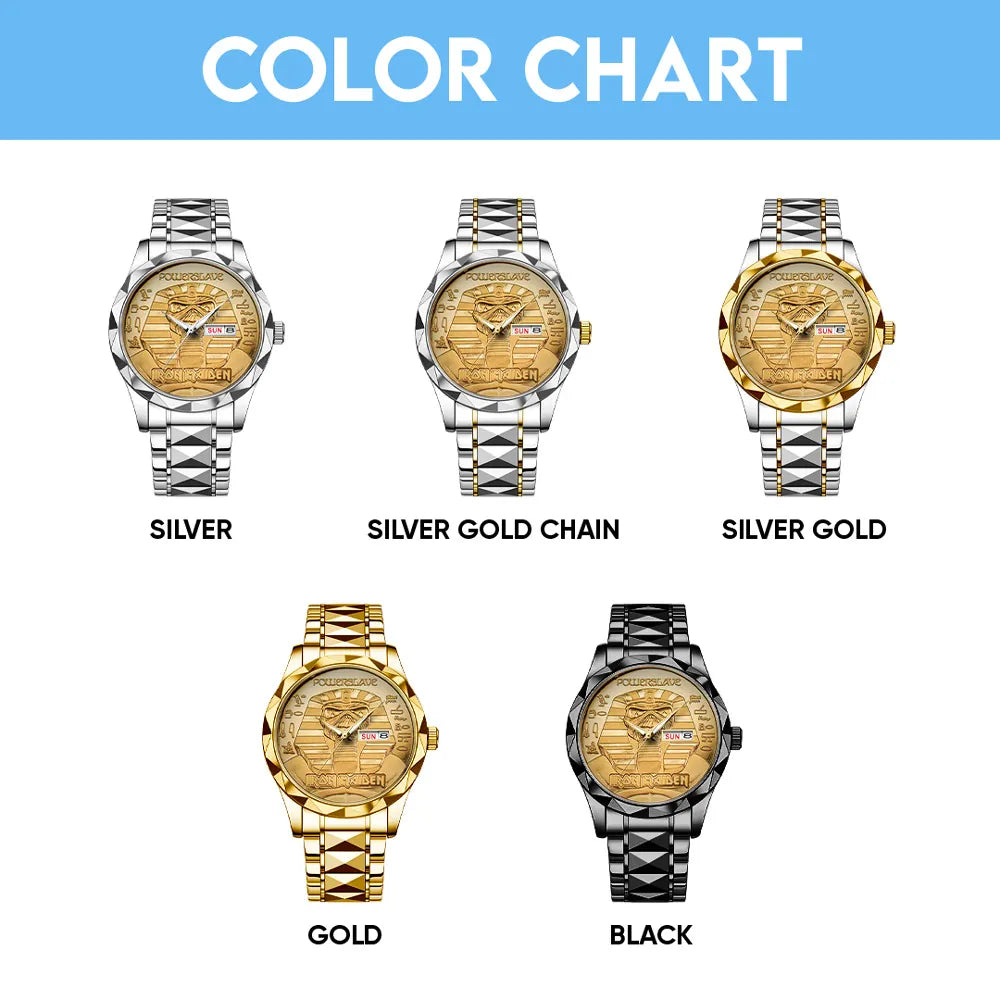 Iron Maiden Alloy Luxury Quartz Watch – HOATT 11676