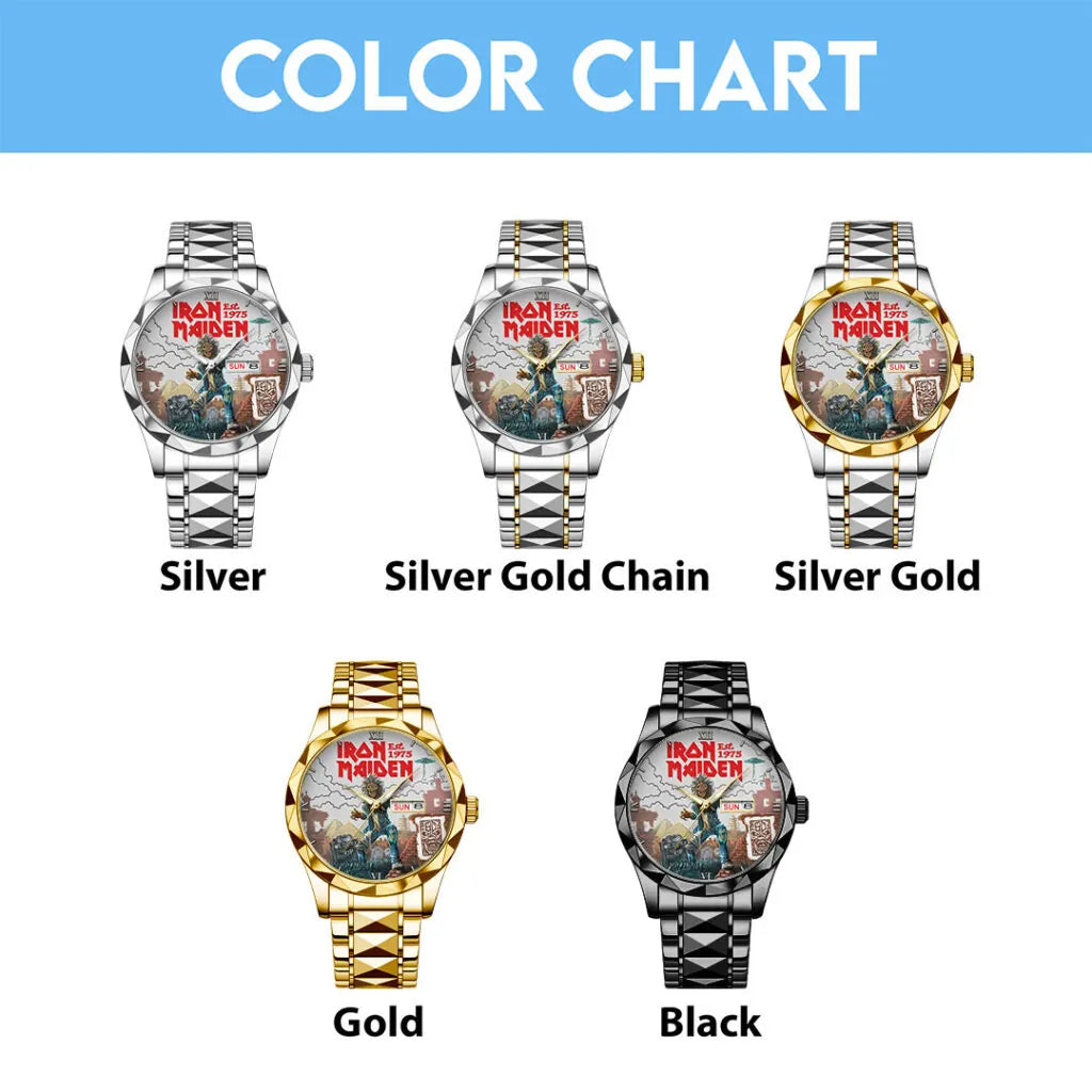 Iron Maiden Alloy Luxury Quartz Watch – HOATT 11740