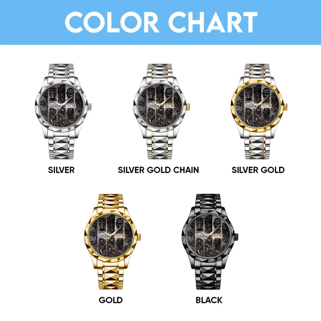 Iron Maiden Alloy Luxury Quartz Watch – TANTN 14105
