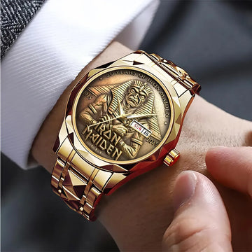 Iron Maiden Alloy Luxury Quartz Watch – TANTN 15093