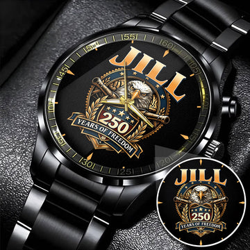 JILL 250th-1 Personalized Watch, 250 Years Of Freedom 1776-2026