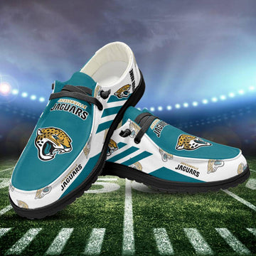 Jacksonville Jaguars Hey Dude Shoes, White Hey Dudes, NFL Shoes - Ingenious Gifts Your Whole Family