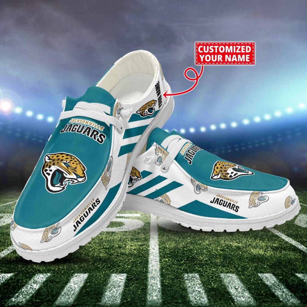 Jacksonville Jaguars Hey Dude Shoes, White Hey Dudes, NFL Shoes - Ingenious Gifts Your Whole Family