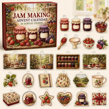 Jam Making Advent Calendar 2026 - 24-Day Countdown, Acrylic Charms