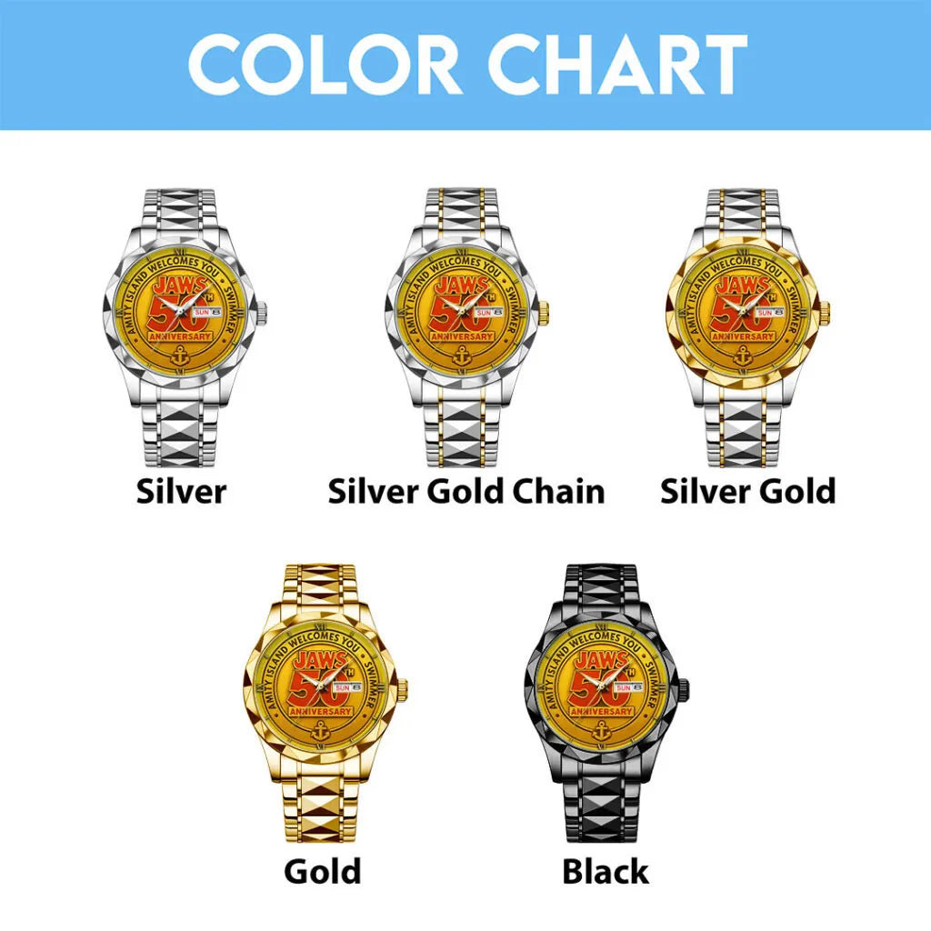 Jaws 50th Anniversary Alloy Luxury Quartz Watch – TMTHU568