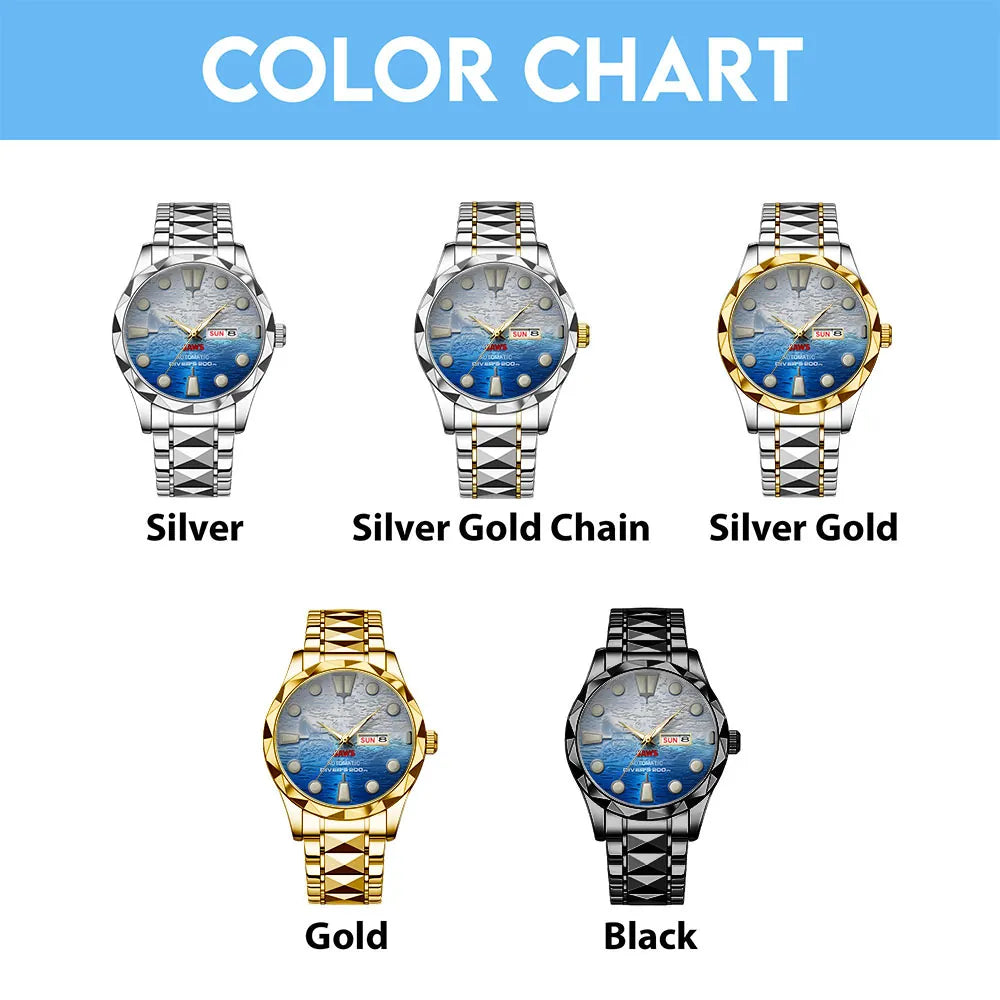 Jaws Alloy Luxury Quartz Watch – TANTN 14190