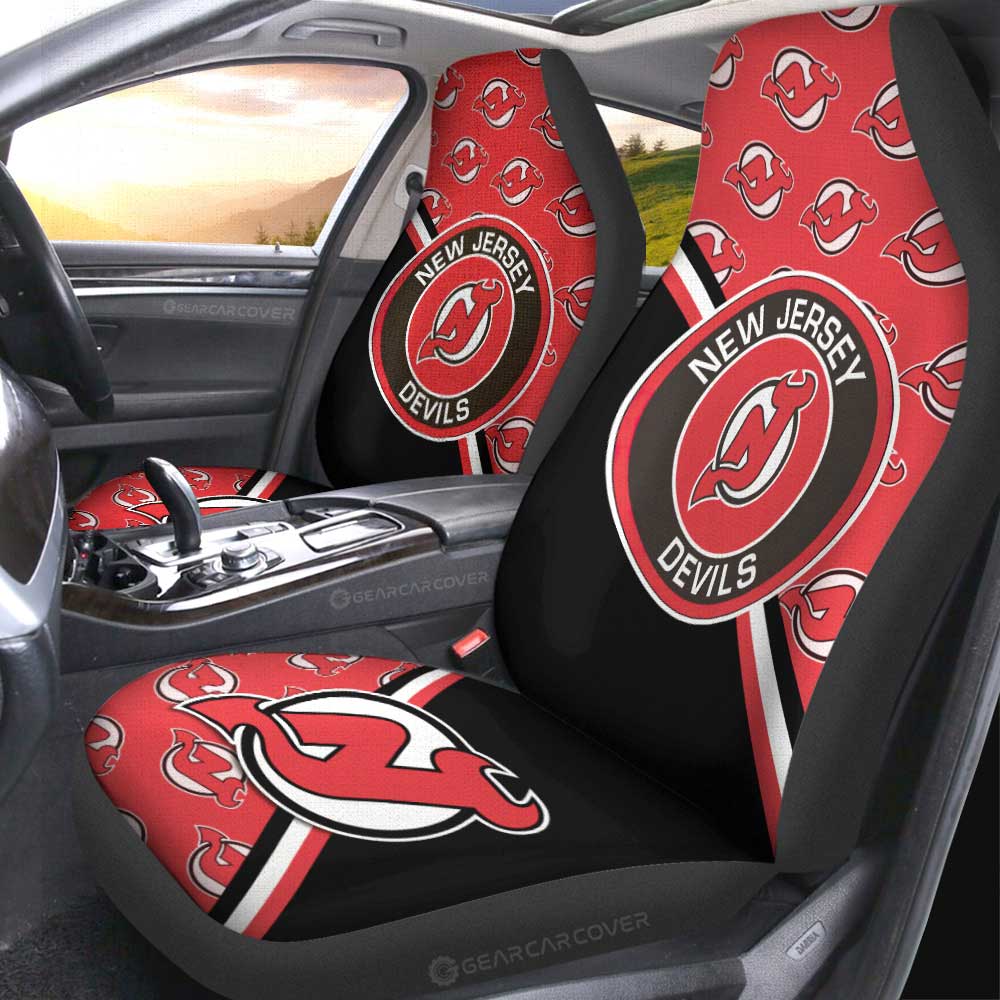 Jersey Devils Car Seat Covers Custom Car Accessories For Fans