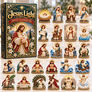 Jesus Light advent calendar 2026 - 24-Day Countdown, Acrylic Charms