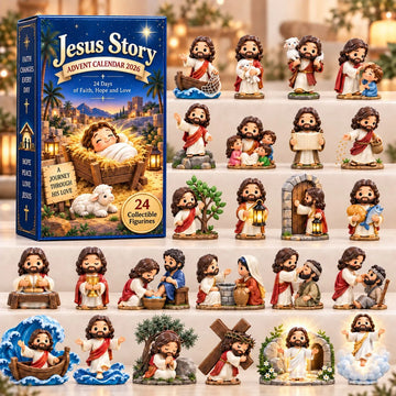 Jesus Story advent calendar 2026 - 24-Day Countdown, Acrylic Charms